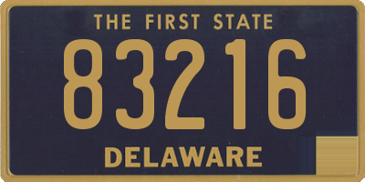 DE license plate 83216