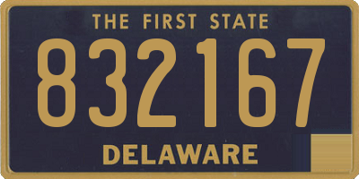 DE license plate 832167