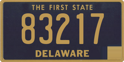 DE license plate 83217