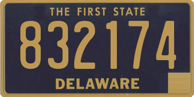 DE license plate 832174