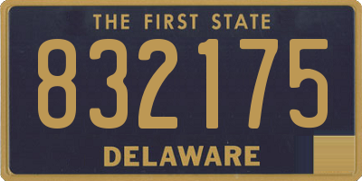 DE license plate 832175