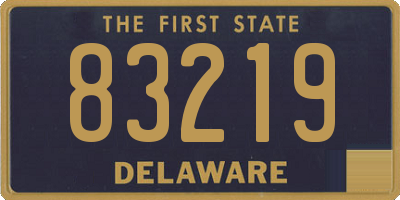 DE license plate 83219