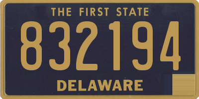 DE license plate 832194