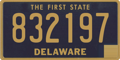 DE license plate 832197