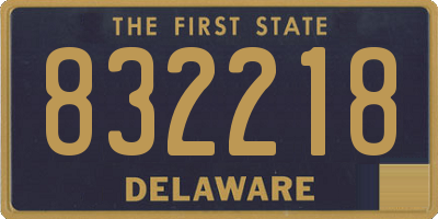 DE license plate 832218