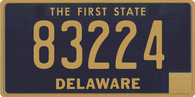 DE license plate 83224