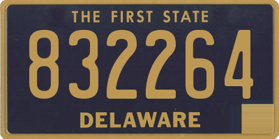 DE license plate 832264
