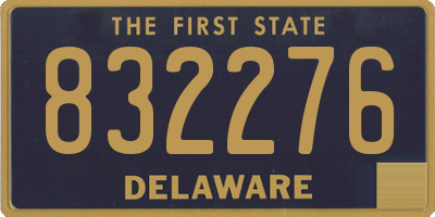 DE license plate 832276