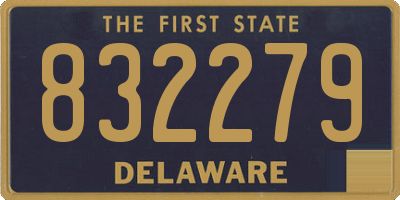 DE license plate 832279