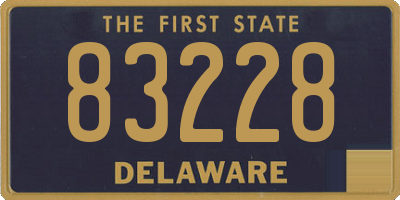 DE license plate 83228