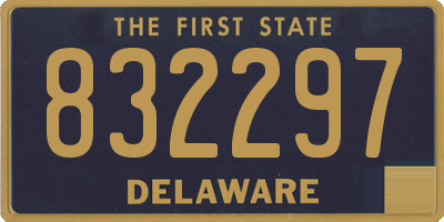 DE license plate 832297