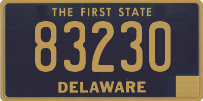 DE license plate 83230