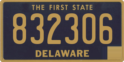 DE license plate 832306