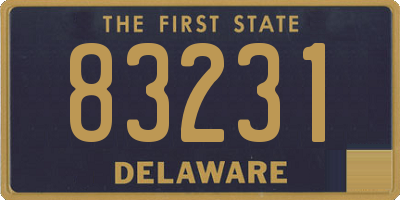 DE license plate 83231