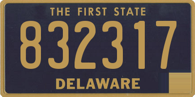DE license plate 832317