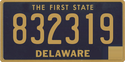 DE license plate 832319
