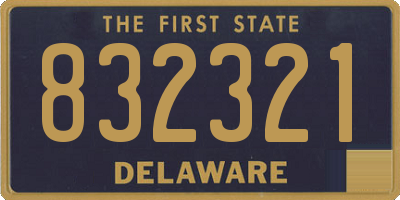 DE license plate 832321
