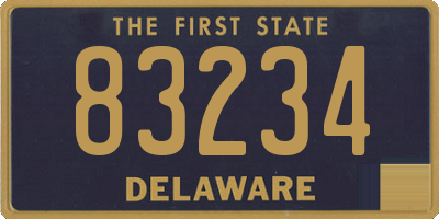 DE license plate 83234