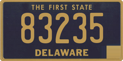 DE license plate 83235