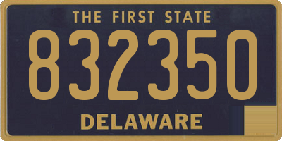 DE license plate 832350