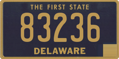 DE license plate 83236