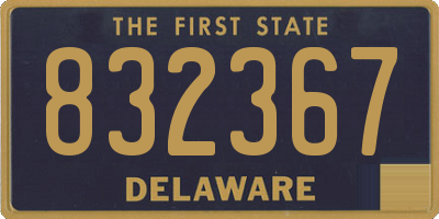 DE license plate 832367