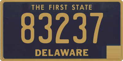 DE license plate 83237