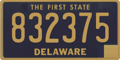 DE license plate 832375