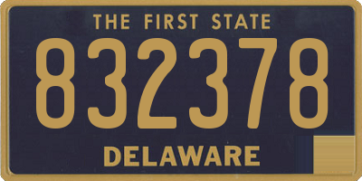 DE license plate 832378