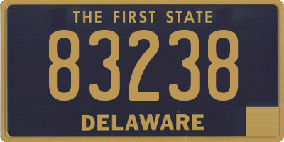 DE license plate 83238