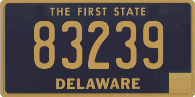 DE license plate 83239