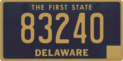 DE license plate 83240