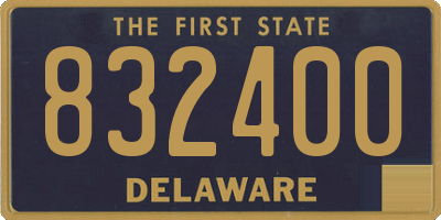 DE license plate 832400