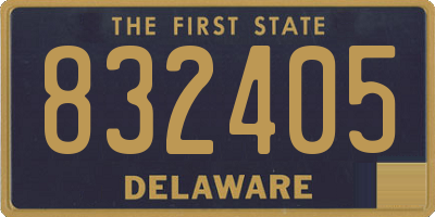 DE license plate 832405