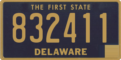 DE license plate 832411