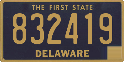 DE license plate 832419