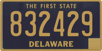 DE license plate 832429