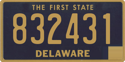 DE license plate 832431