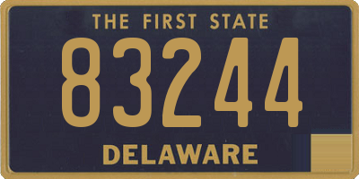 DE license plate 83244