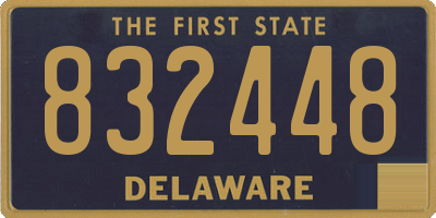 DE license plate 832448
