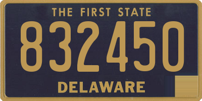 DE license plate 832450