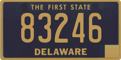 DE license plate 83246