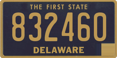 DE license plate 832460