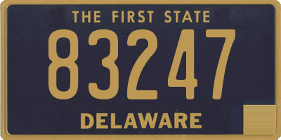 DE license plate 83247