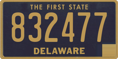 DE license plate 832477