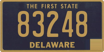 DE license plate 83248