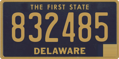 DE license plate 832485