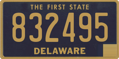 DE license plate 832495