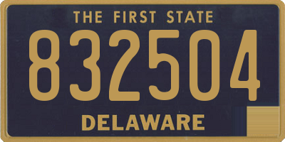 DE license plate 832504