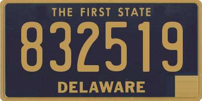 DE license plate 832519